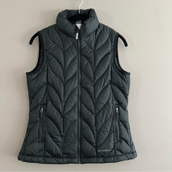Eddie Bauer Womens Goose Down Quilted Puffer Vest EB700 Black XS - Picture 1 of 12